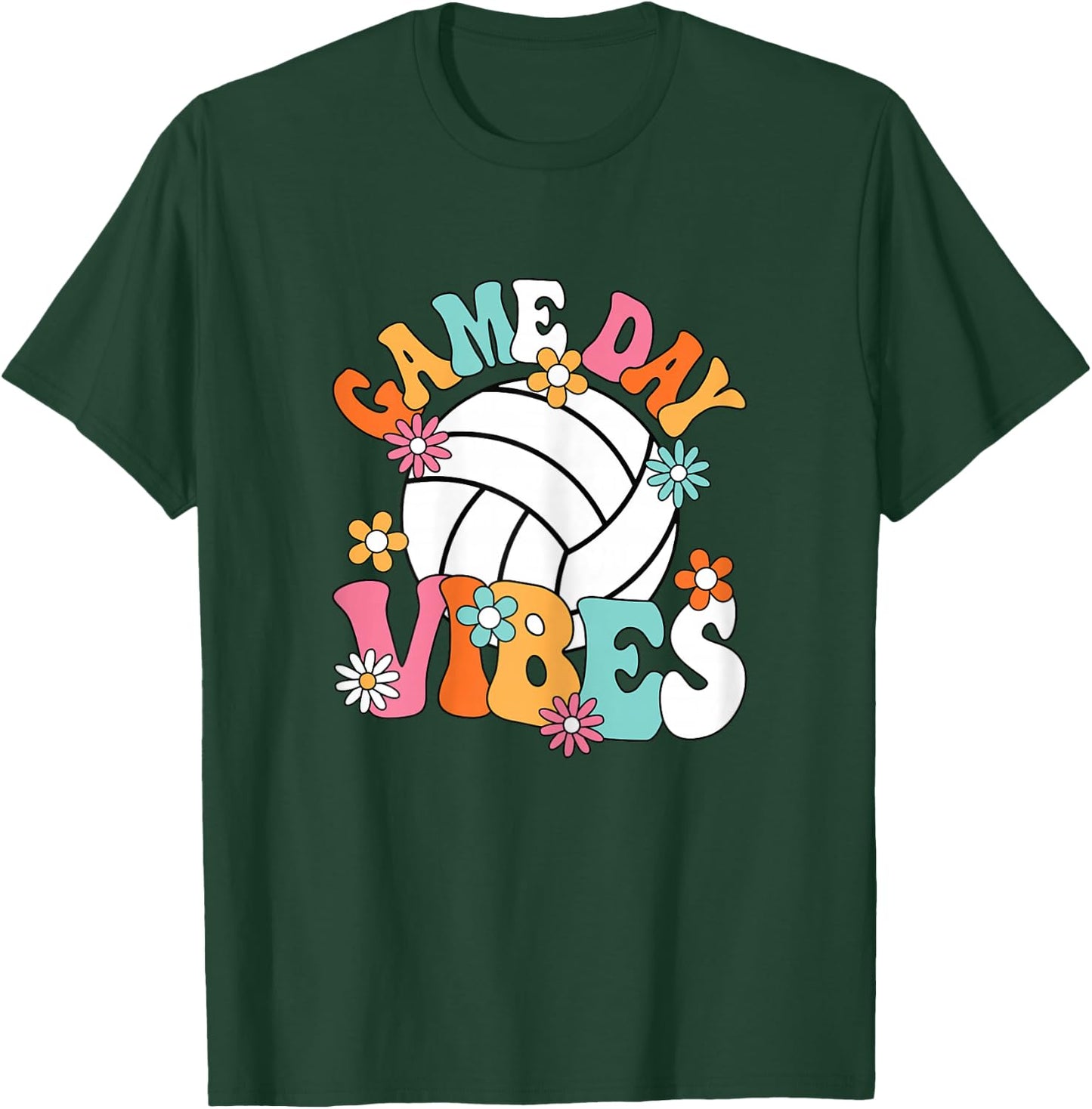 Volleyball Game Day Volleyball Player Women Girls T-Shirt - T-Shirt | Forest