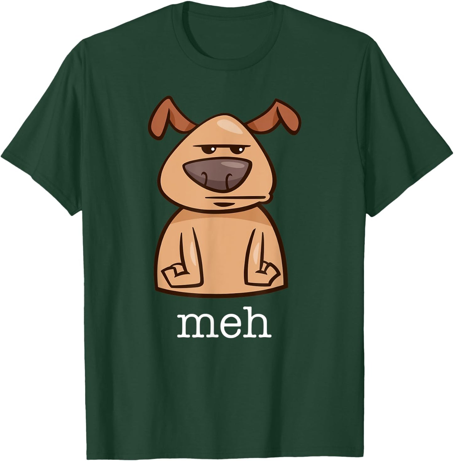 Funny Meh Dog Gift Dog Lovers T-Shirt - T-Shirt | Forest