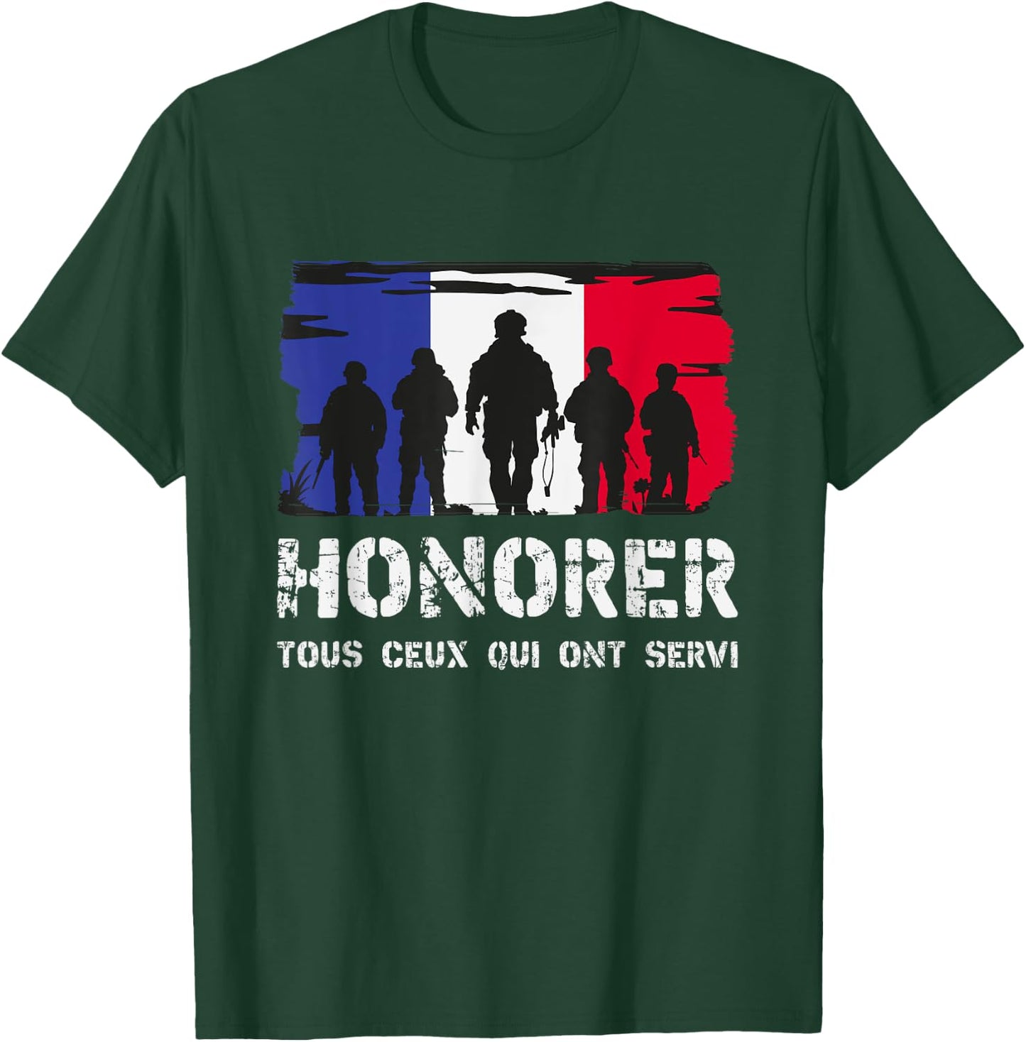 Honor All Who Served Gift Old Military , Black, S T-Shirt - T-Shirt | Forest