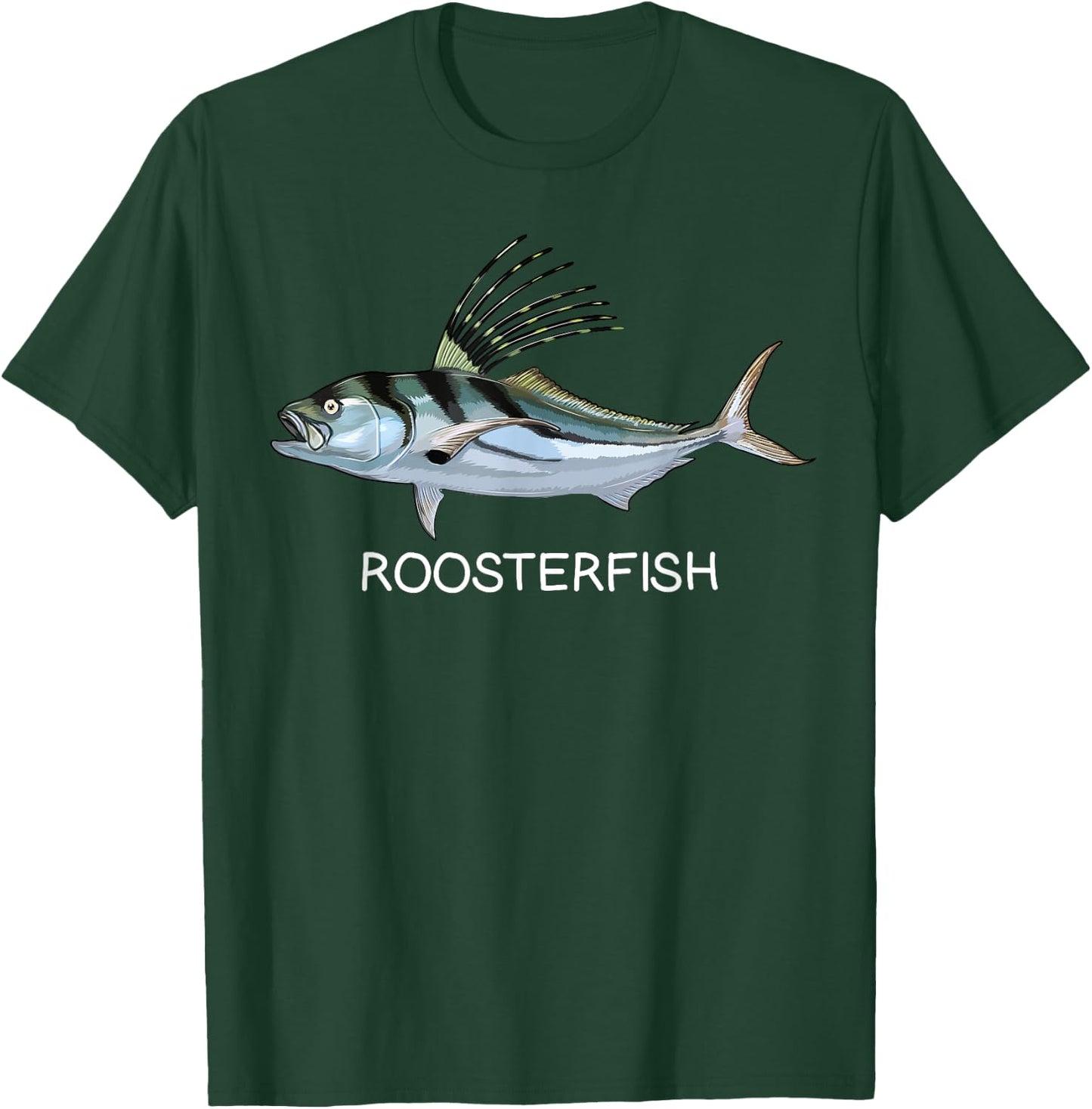 Roosterfish Saltwater Game Fish T-Shirt - T-Shirt | Forest