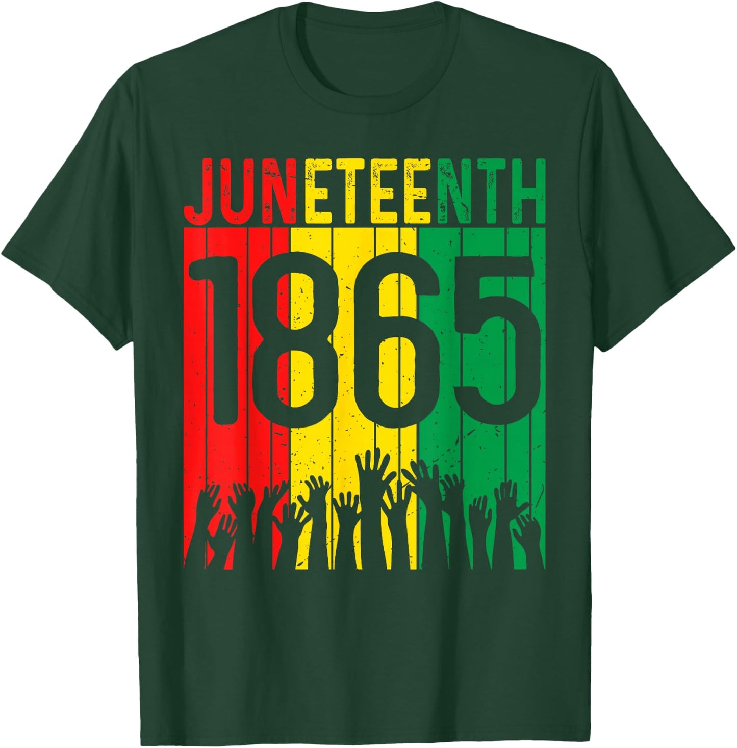 Juneteenth 1865 Independence Freedom Day African Pride T-Shirt - T-Shirt | Forest