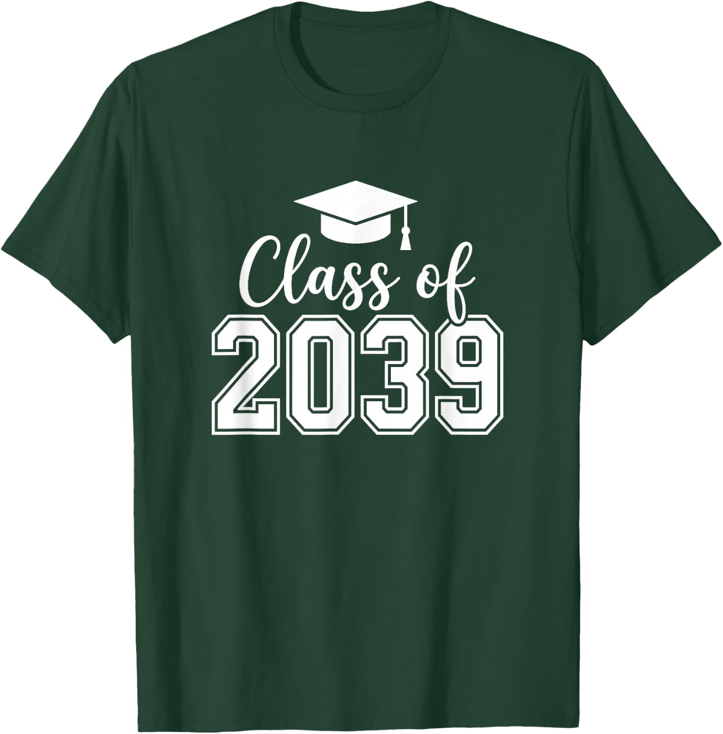 Cute Class of 2039 Kindergarten Graduation T-Shirt - T-Shirt | Forest