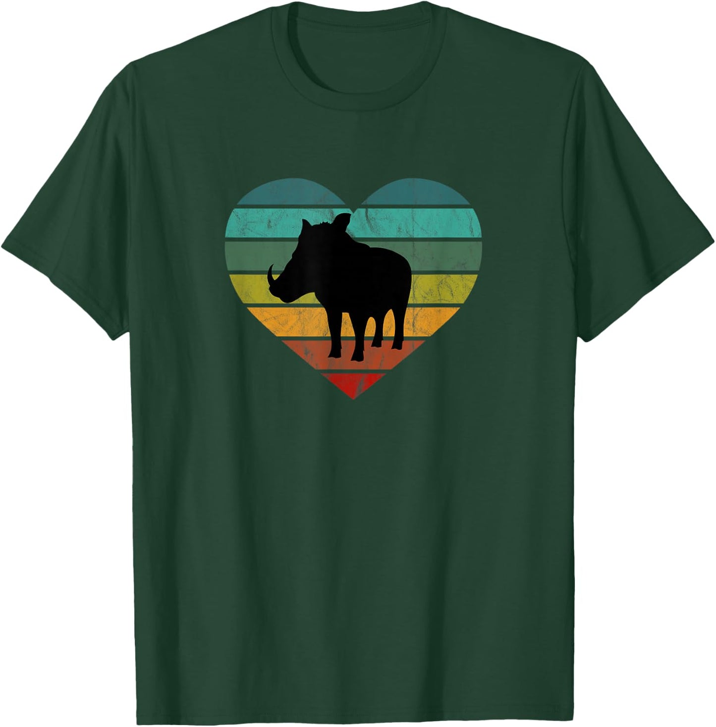 I Love Warthogs in Africa Heart Wilderness Serengeti T-Shirt - T-Shirt | Forest