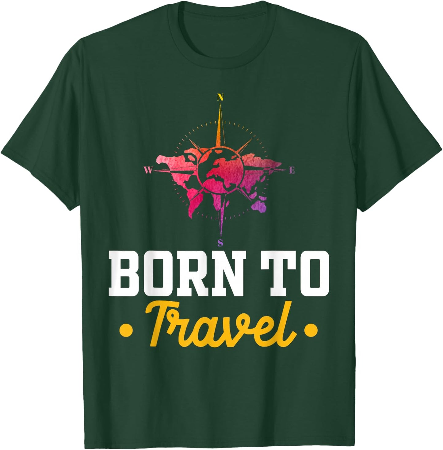 Geboren um zu Reisen - Reisen T-Shirt - T-Shirt | Forest