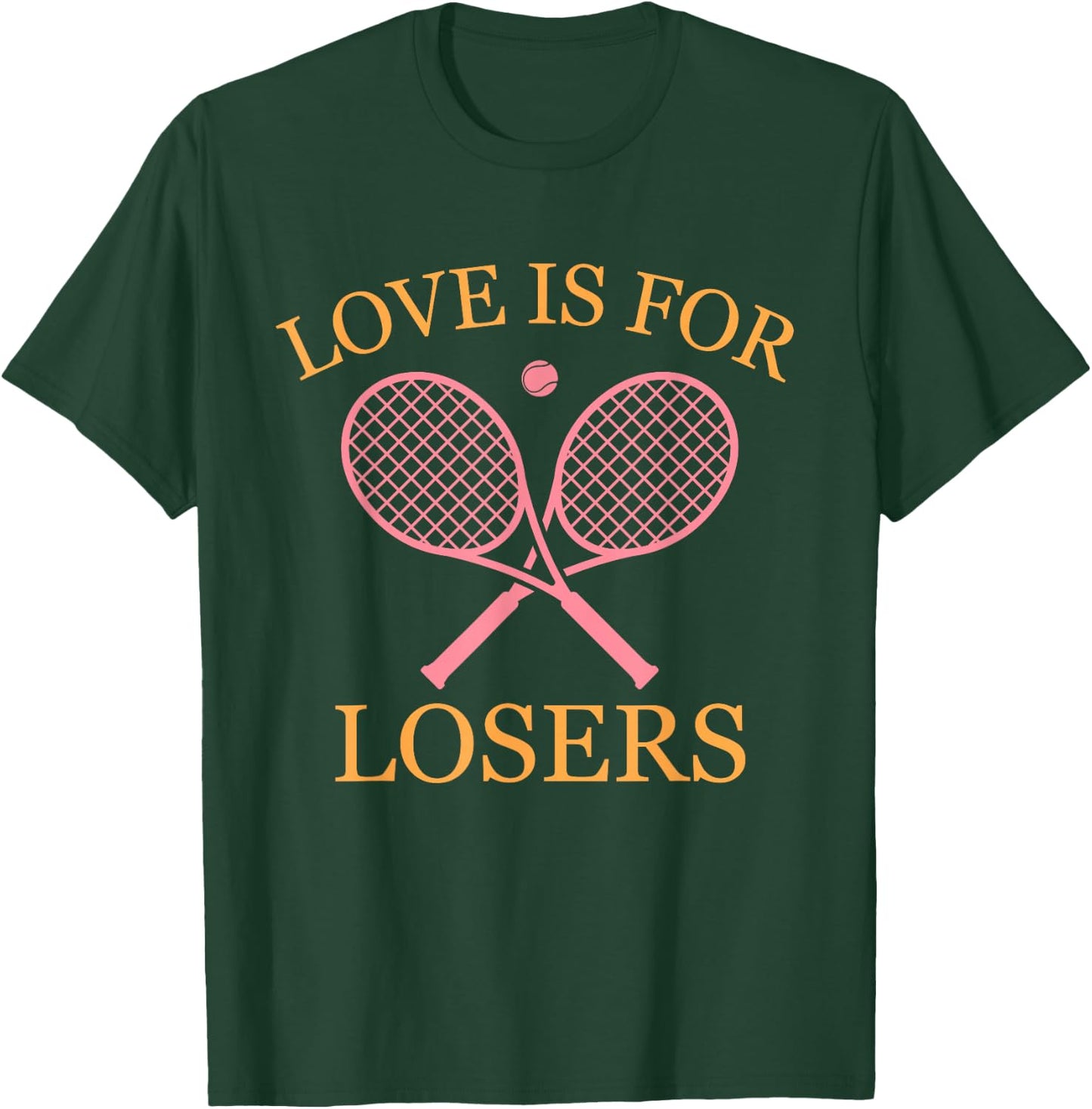 Love Is For Losers Retro 90's Tennis Lover Women T-Shirt - T-Shirt | Forest