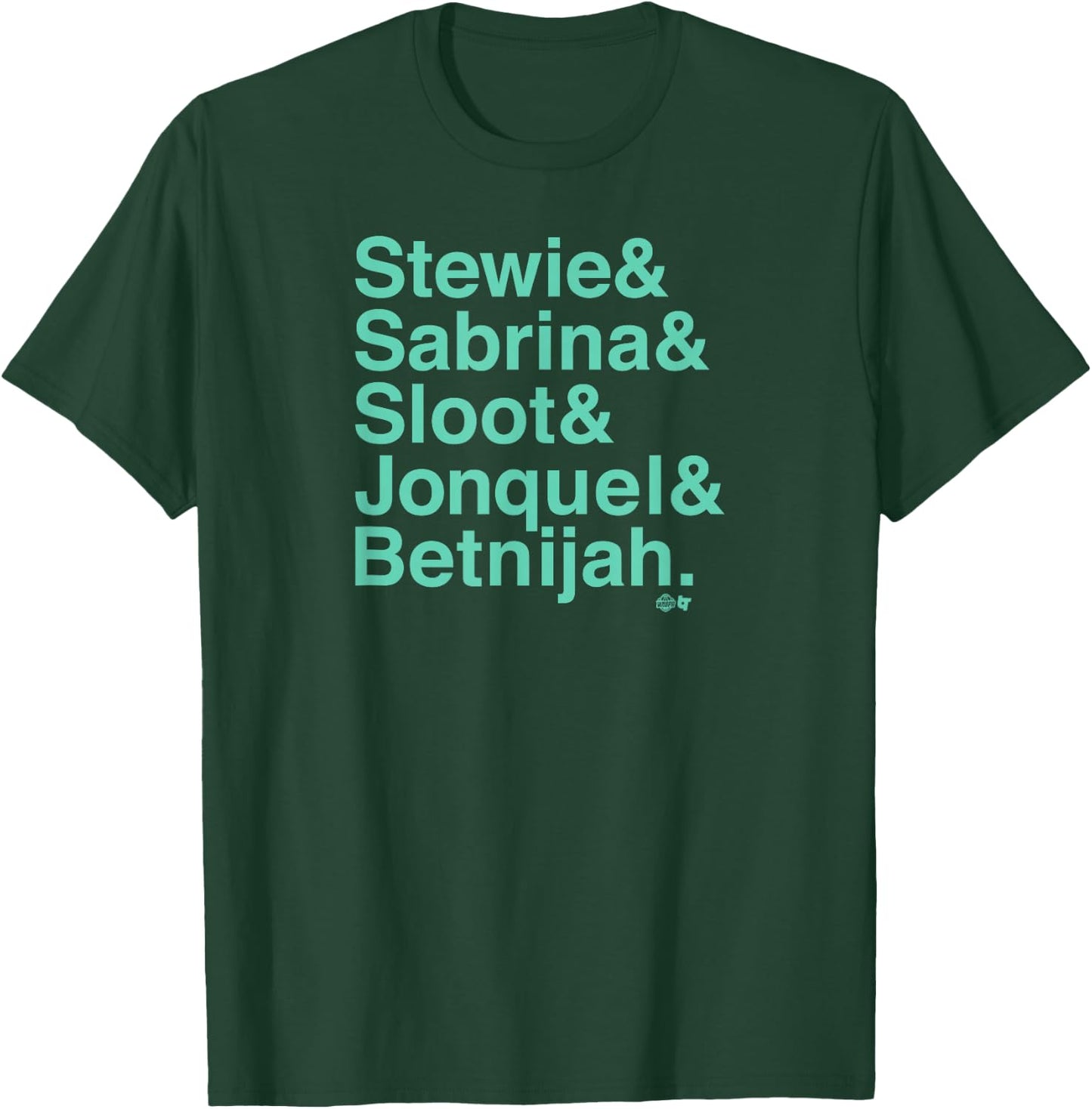 Stewie & Sabrina & Sloot & Jonquel & Betnijah -NY Basketball T-Shirt - T-Shirt | Forest