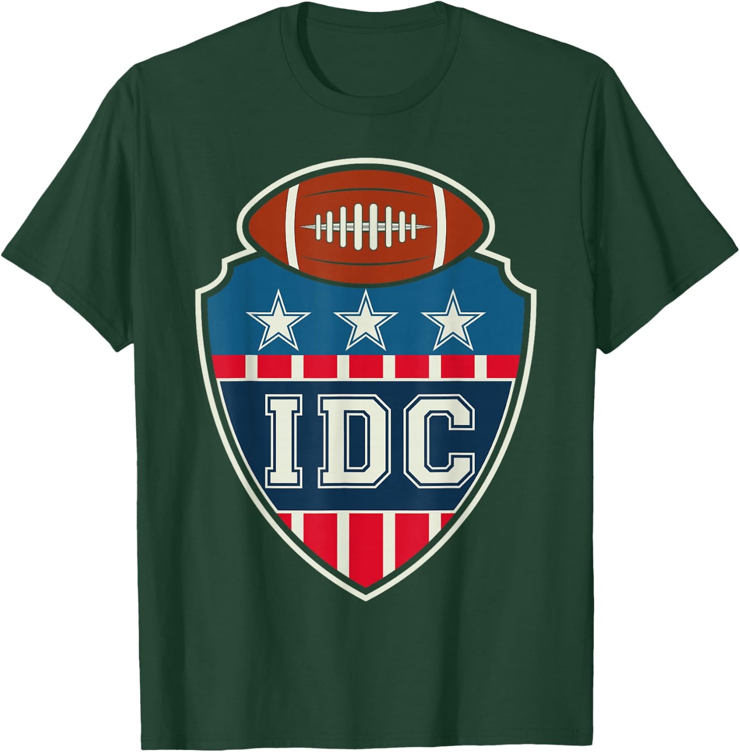 IDC American Football Lover Retro T-Shirt - T-Shirt | Forest