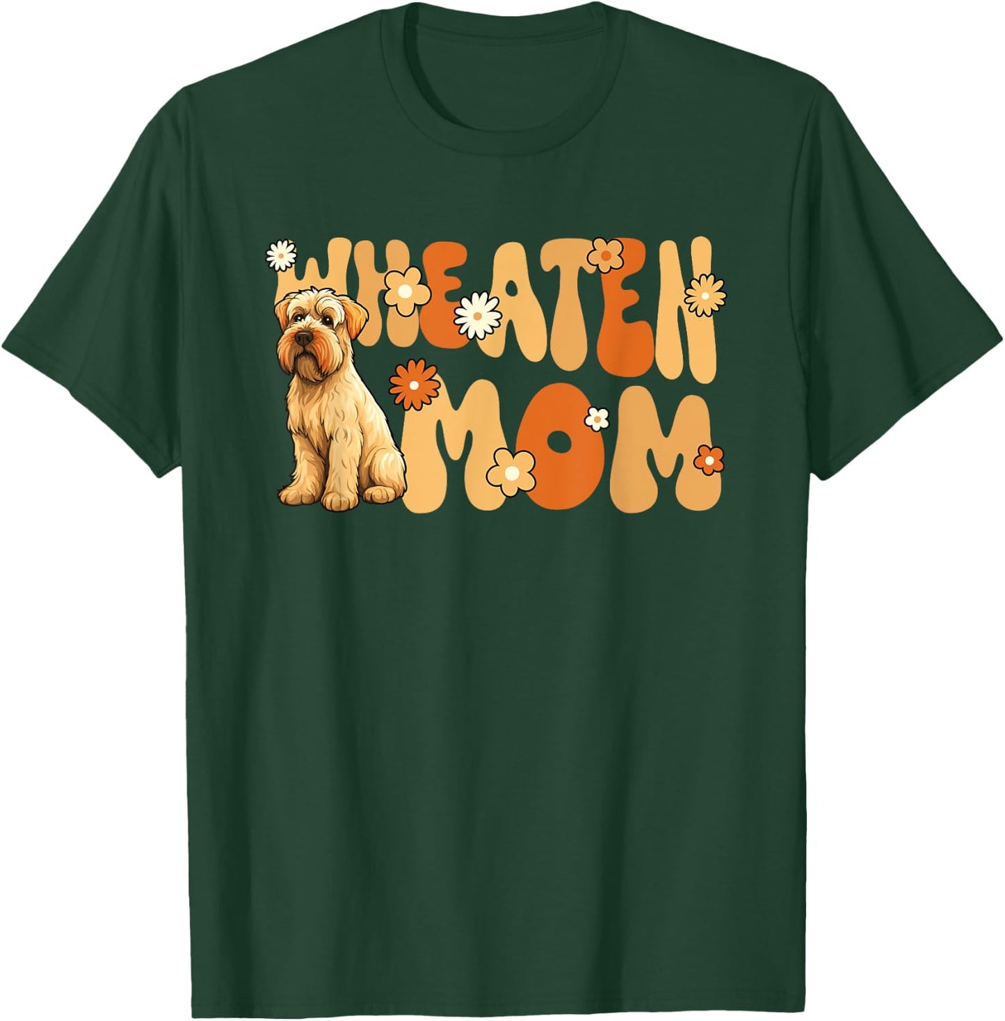 Irish Soft Coated Wheaten Terrier World's Best Wheaten Mom T-Shirt - T-Shirt | Forest