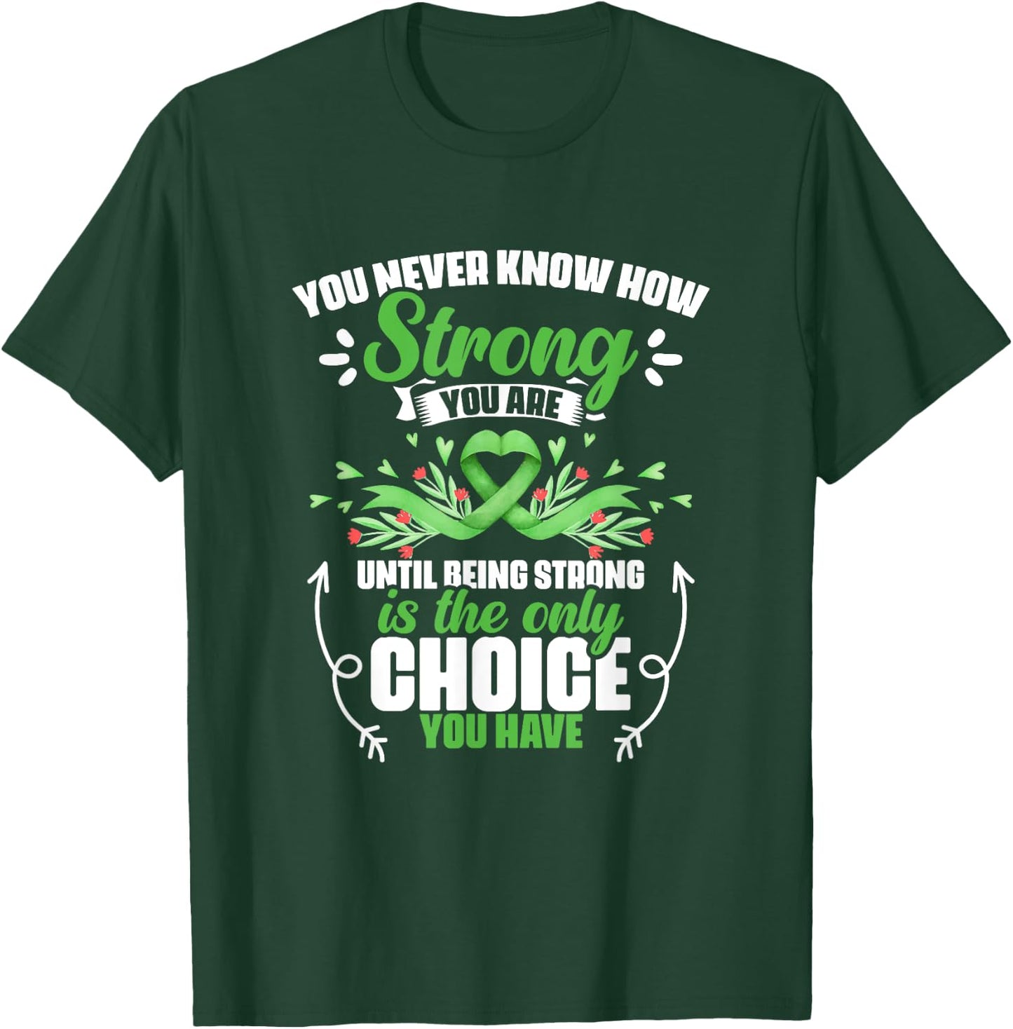 How Strong You Are - Bile Duct Cancer Gallbladder Cancer T-Shirt - T-Shirt | Forest