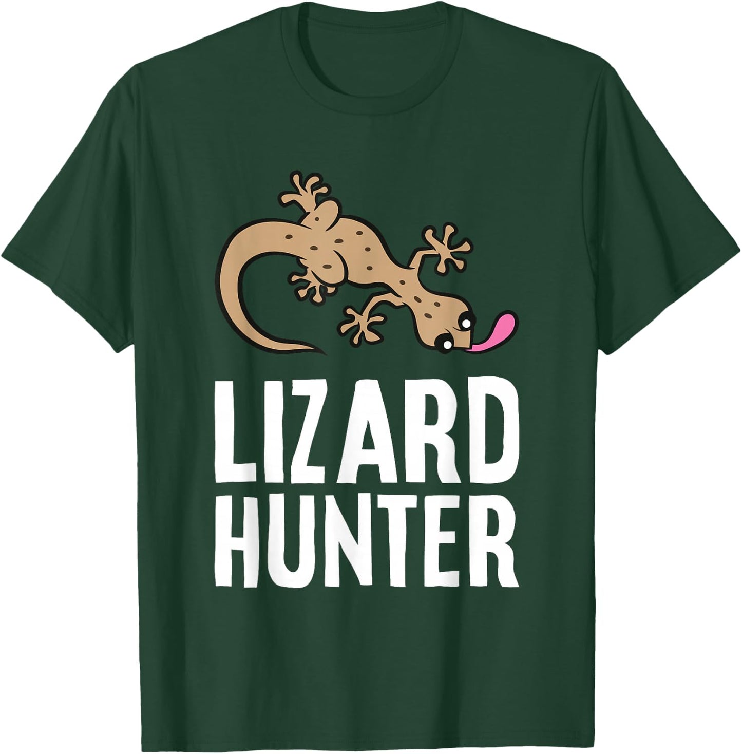 Lizard Catcher Reptile Funny Lizard Hunter T-Shirt - T-Shirt | Forest