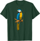 Funny Blue And Gold Macaw Parrot T-Shirt - T-Shirt | Forest