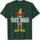 The Truck Driver Elf Christmas Matching Pajamas T-Shirt - T-Shirt | Forest