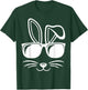 Bunny Face With Sunglasses Men Boys Kids Easter Day T-Shirt - T-Shirt | Forest
