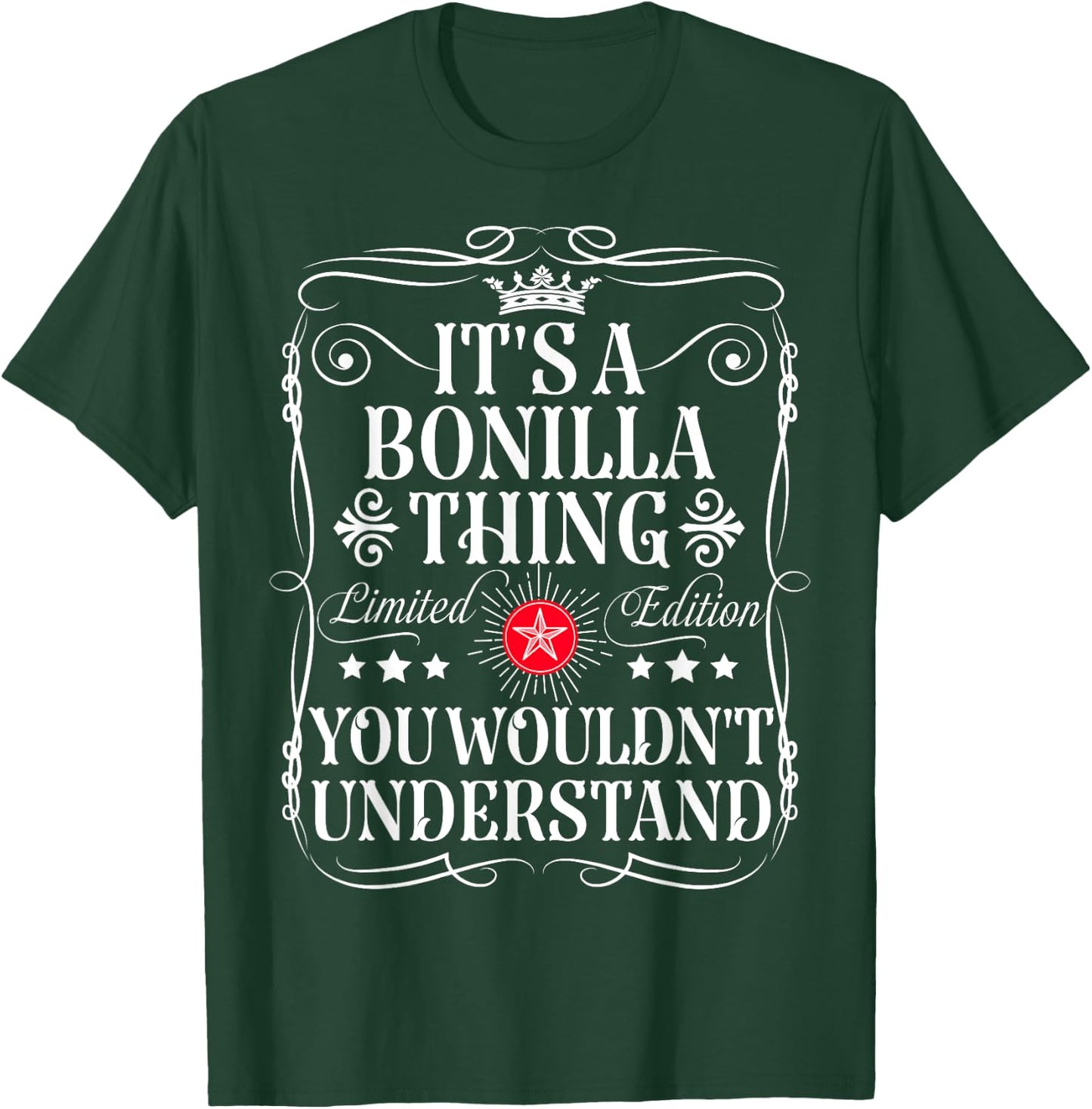 Bonilla Name Its A Bonilla Thing You Wouldn't Understand T-Shirt - T-Shirt | Forest