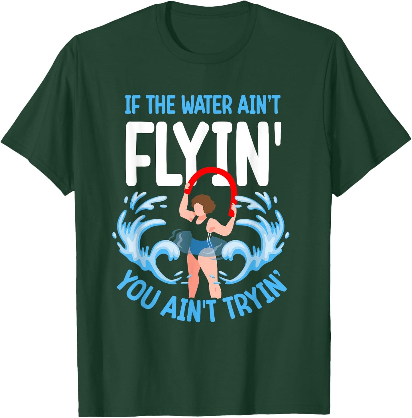 Aqua aerobics instructor water aerobics T-Shirt - T-Shirt | Forest