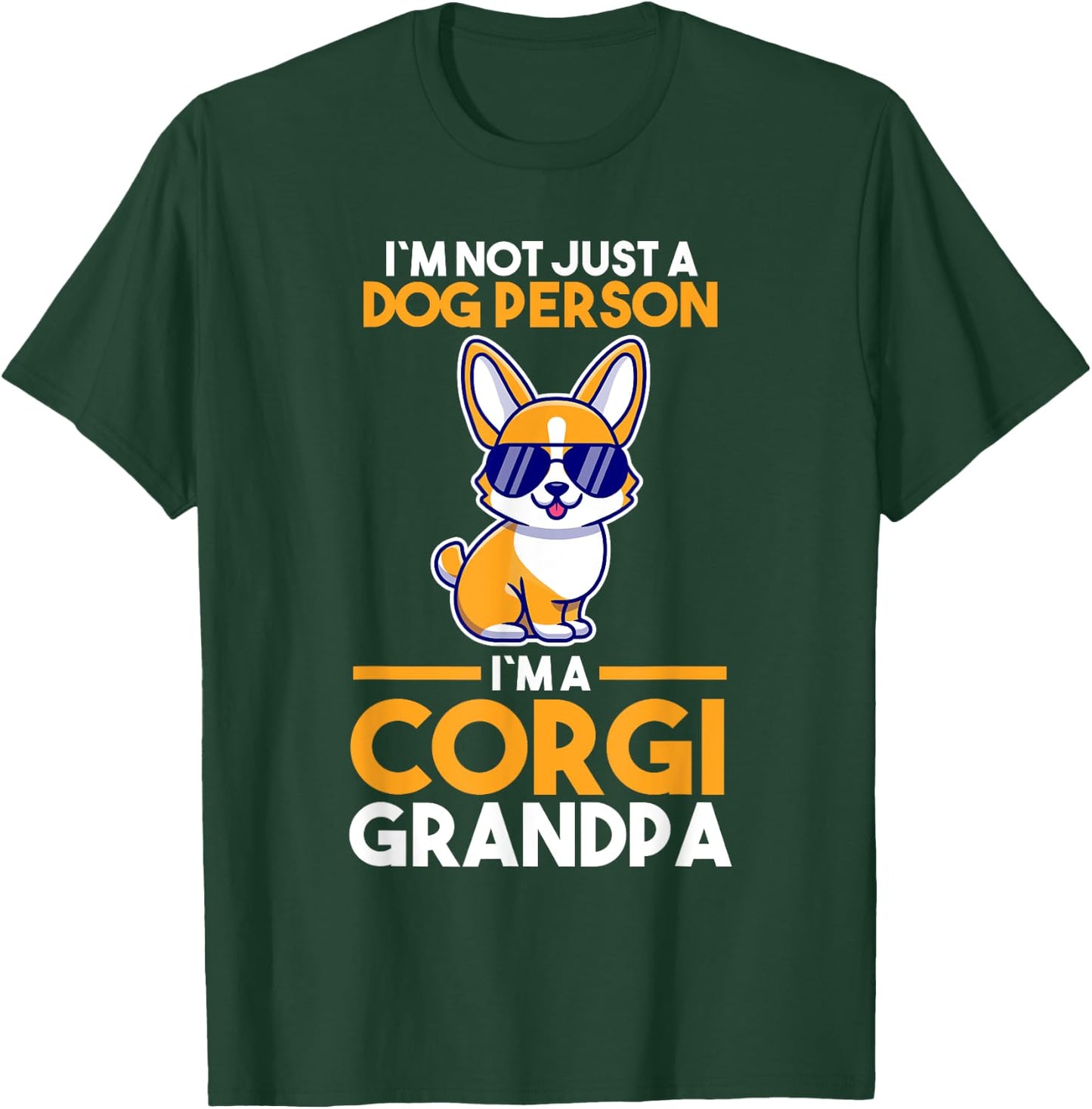 Dog Grandfather Corgi Grandpa T-Shirt - T-Shirt | Forest