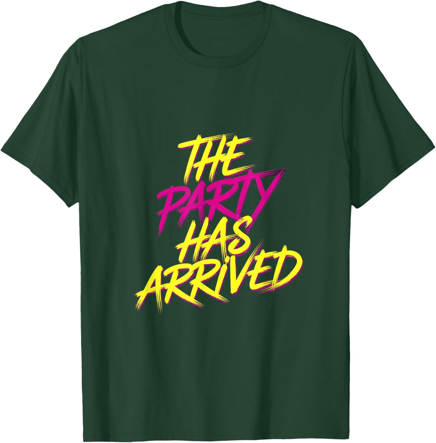 The Party Has Arrived Celebrations and Clubbing , black, S T-Shirt - T-Shirt | Forest