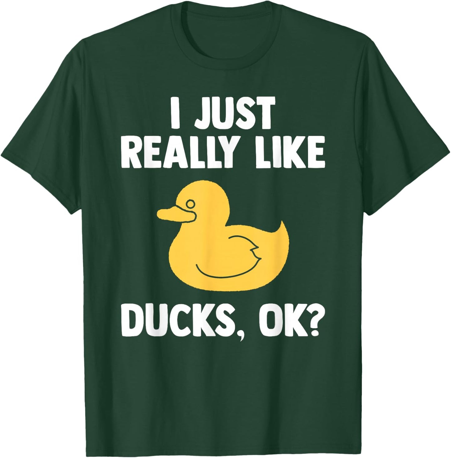 Duck Gifts Men Quack Quakin Youth Rubber Ducky T-Shirt - T-Shirt | Forest