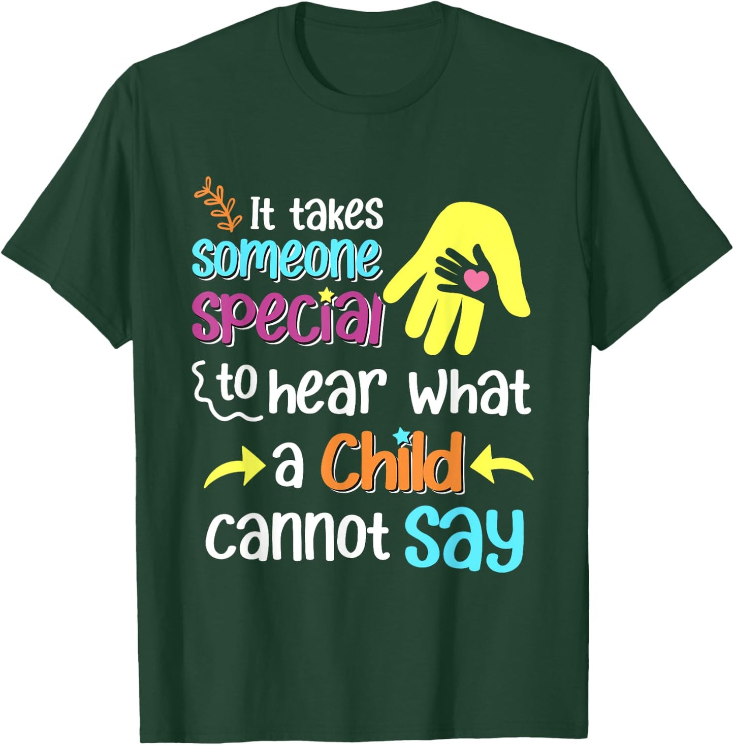Special Ed Paraprofessional Teacher Education Women Girls Kids T-Shirt - T-Shirt | Forest