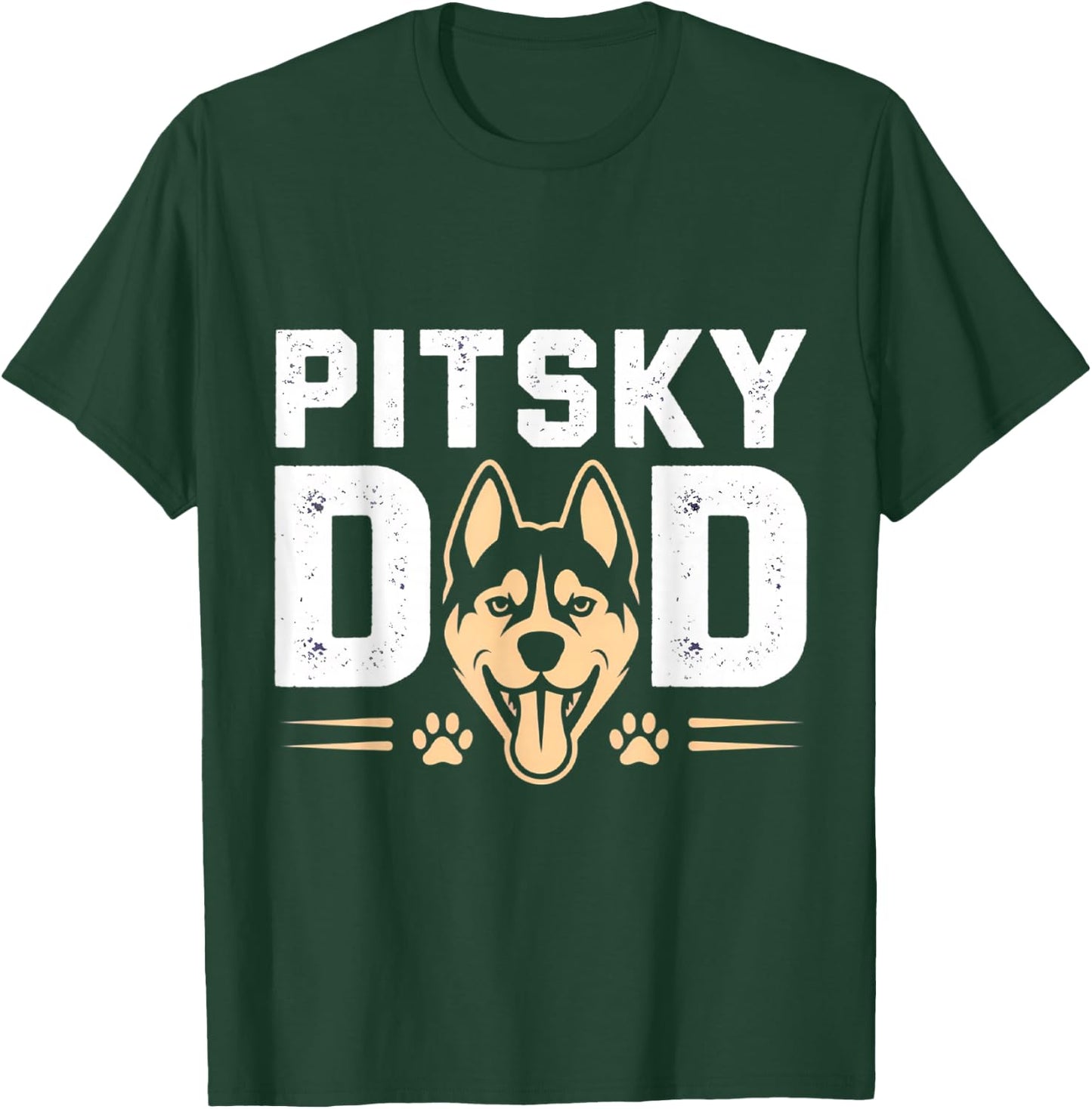 Pitsky Dad Father's Day T-Shirt - T-Shirt | Forest