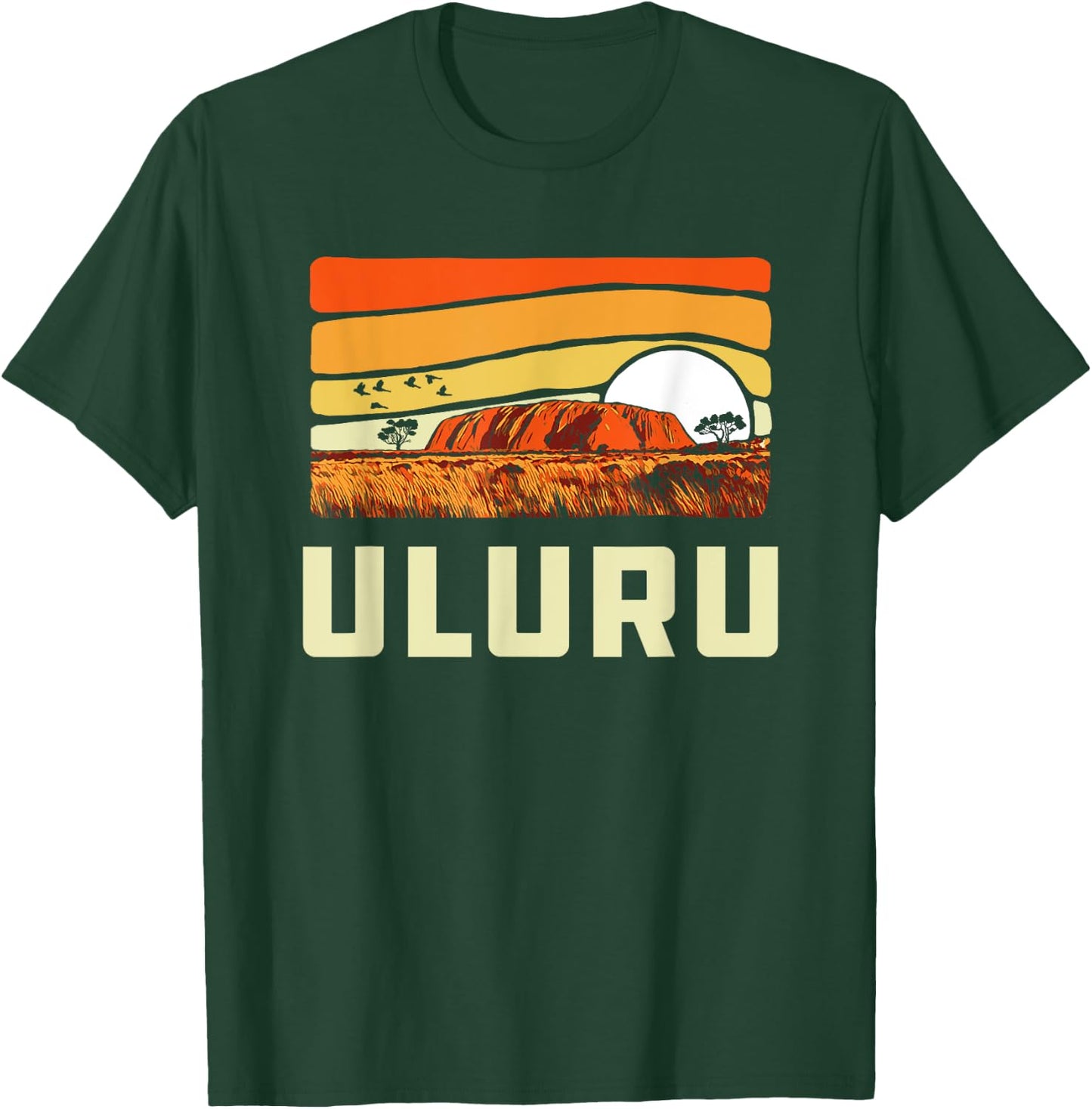 Ayers Rock Uluru Australia Landmark Vintage 80s T-Shirt - T-Shirt | Forest