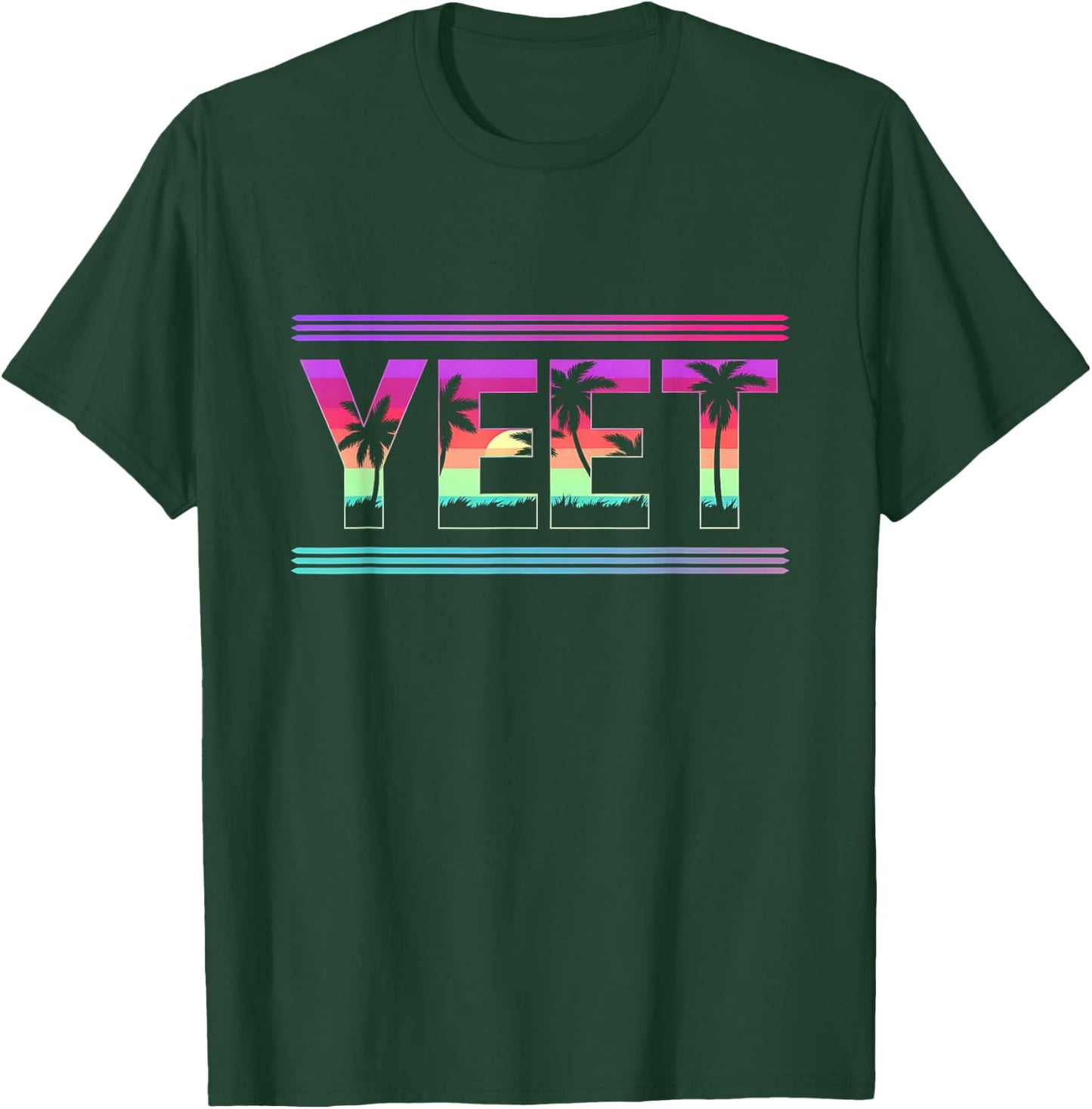 Vintage Yeet Shirt Apparel Saying for All – Men, Women and Kids T-Shirt - T-Shirt | Forest
