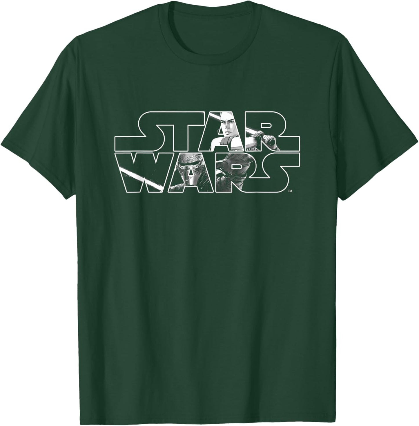 Star Wars Light vs Dark White T-Shirt - T-Shirt | Forest
