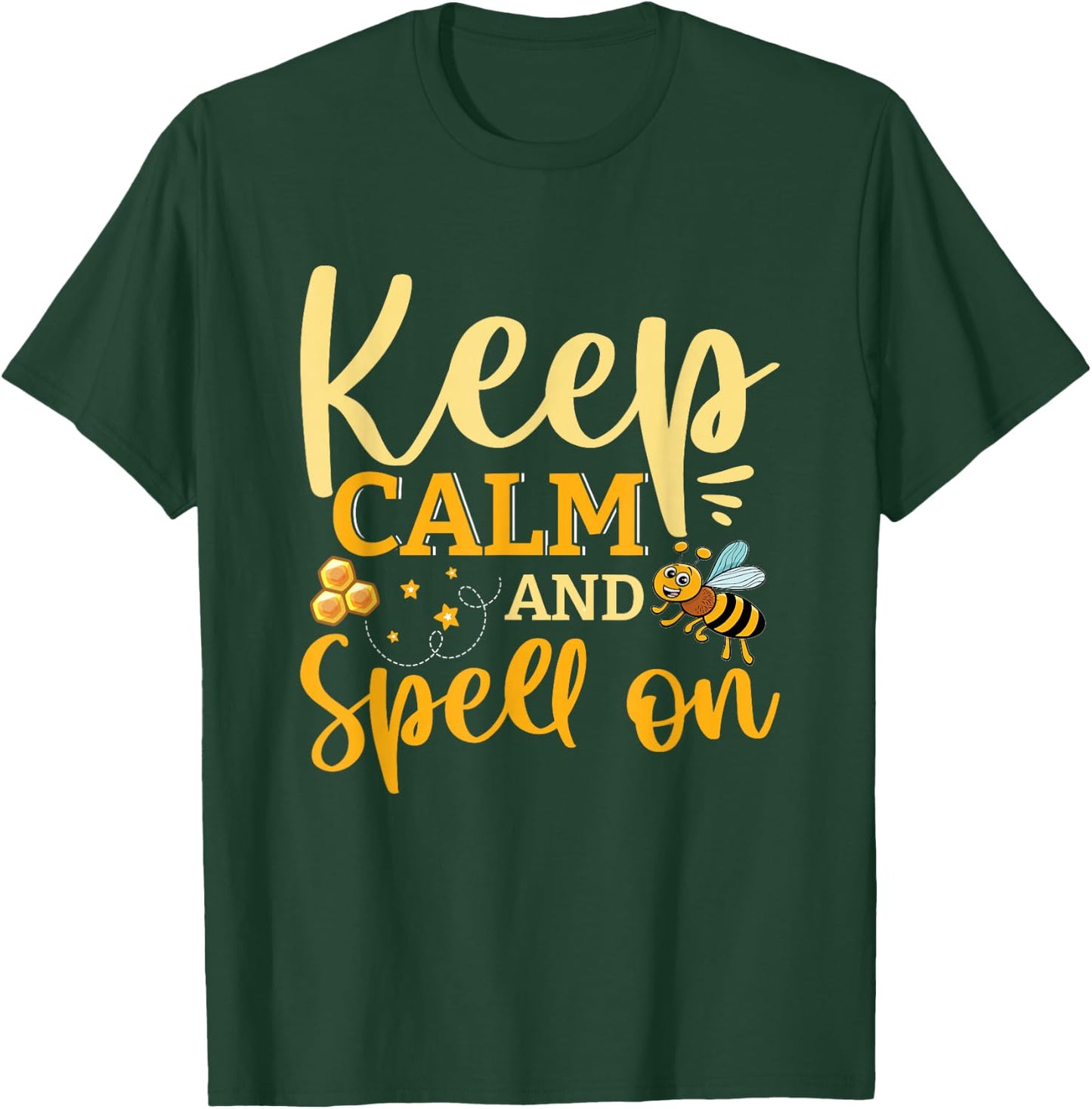 Spelling Champ School Competition Word Speller Spelling Bee T-Shirt - T-Shirt | Forest