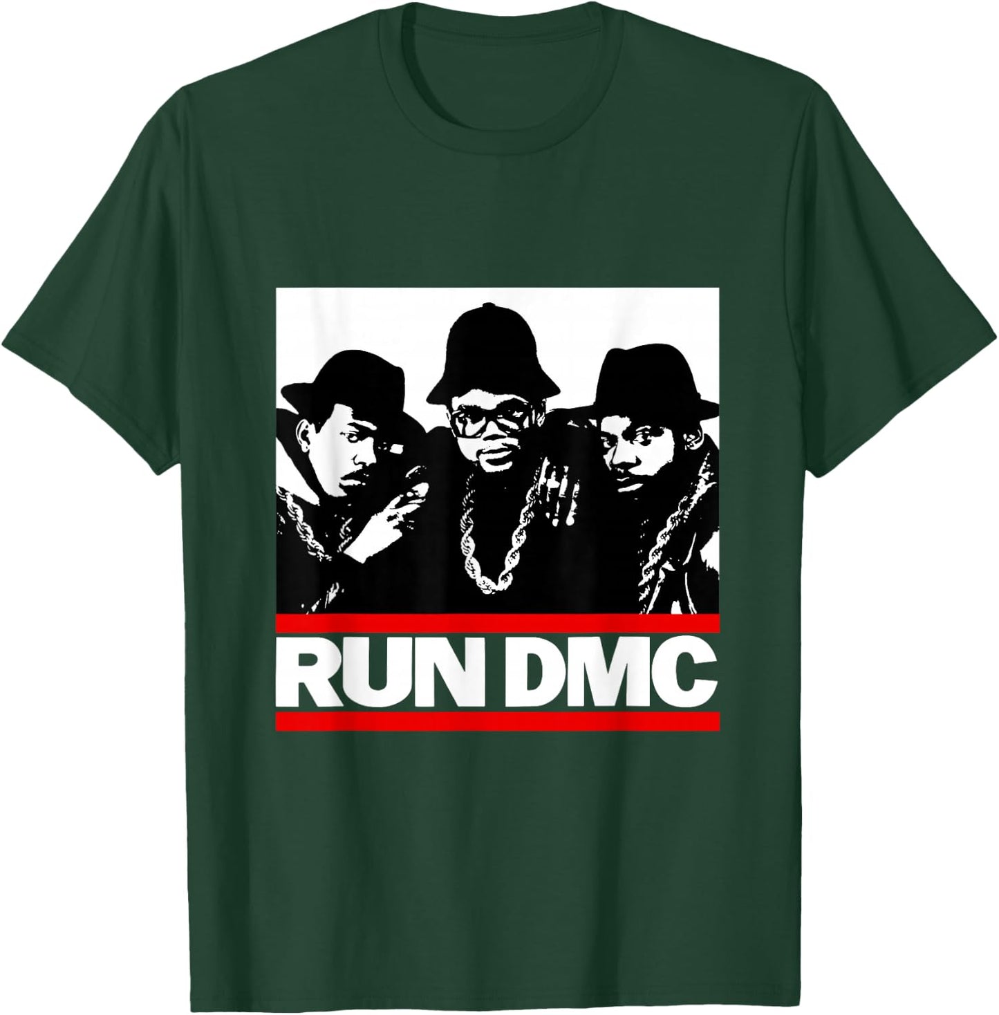 RUN DMC Trio Silhouette T-Shirt - T-Shirt | Forest