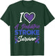I Love Pediatric Stroke Survivor Pediatric Stroke Awareness T-Shirt - T-Shirt | Forest