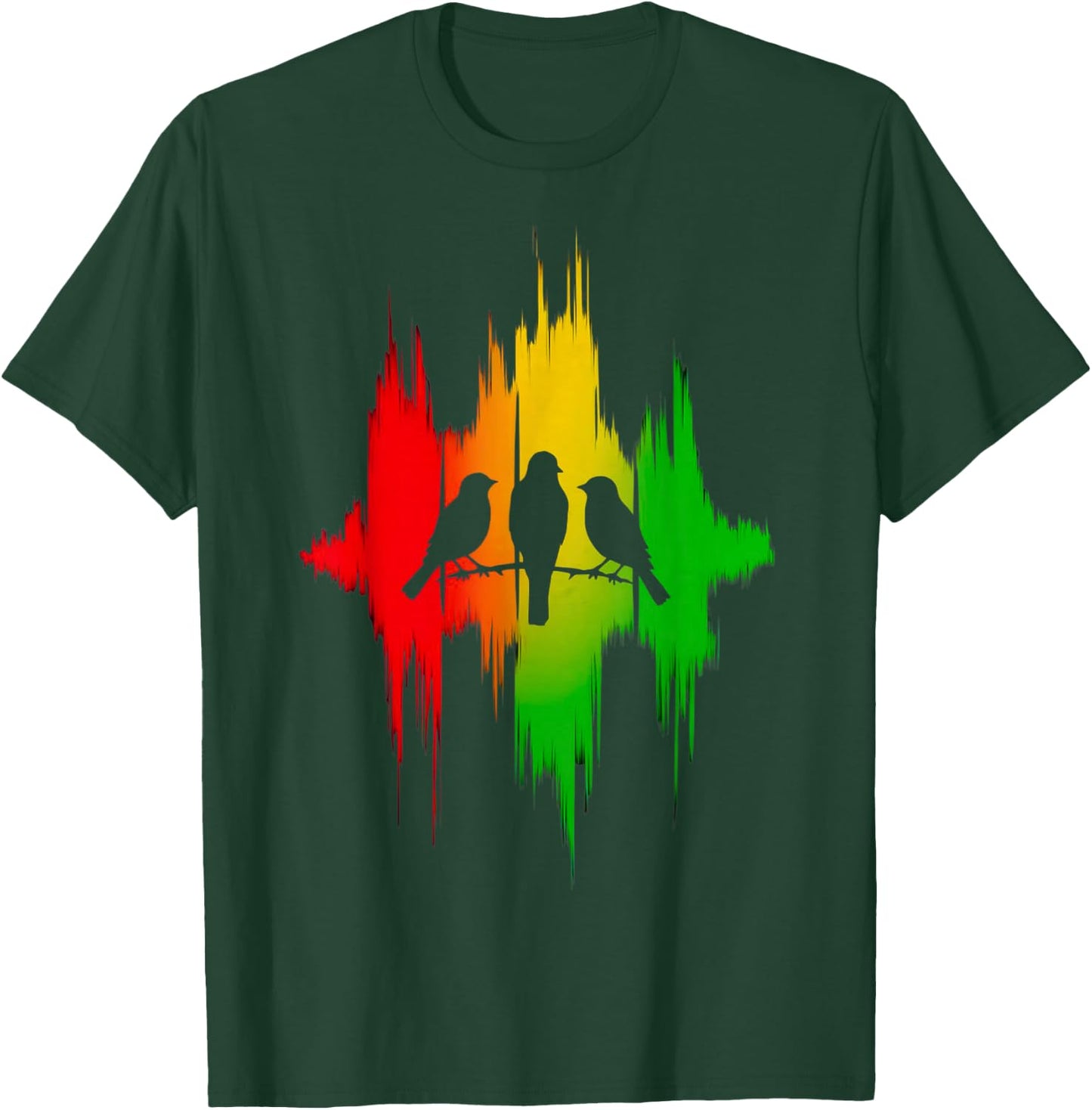 Rasta Reggae Music Vibes Good Rastafari Pride Jamaika Jah T-Shirt - T-Shirt | Forest