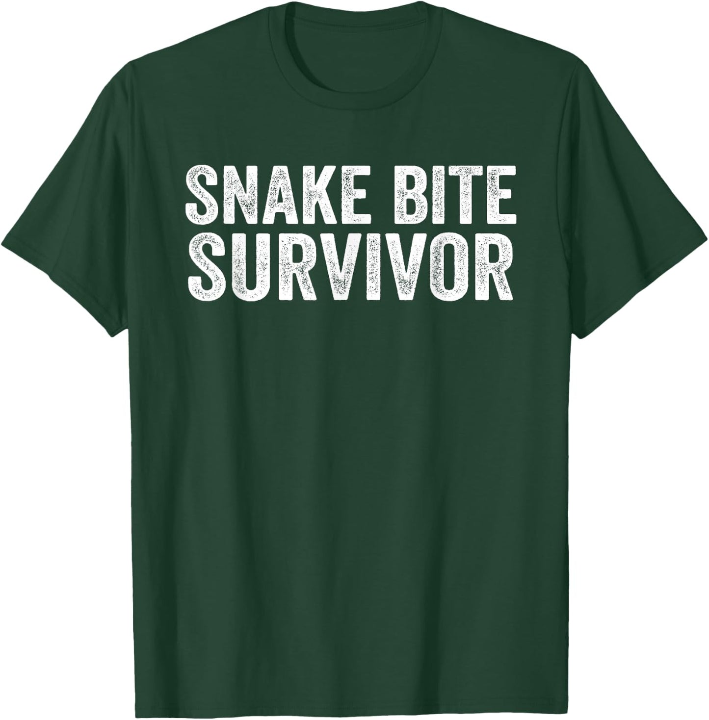 Snake Bite Survivor Venomous Snake Bite Recovery T-Shirt - T-Shirt | Forest
