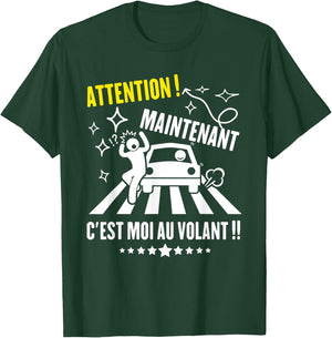 Driving License Gift, Driver's License Funny , Black, S T-Shirt - T-Shirt | Forest