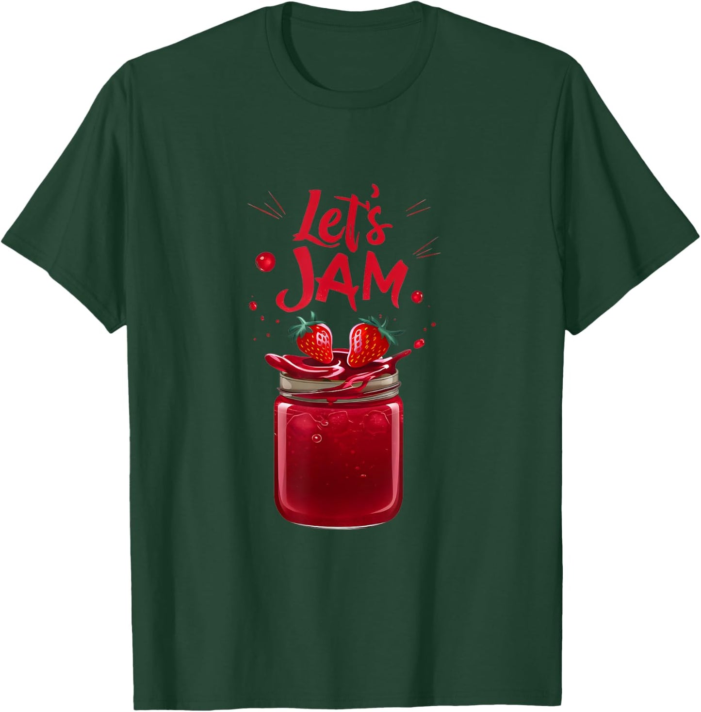 Let's Jam - Funny Pun Marmalade Band Jamming Lover T-Shirt - T-Shirt | Forest
