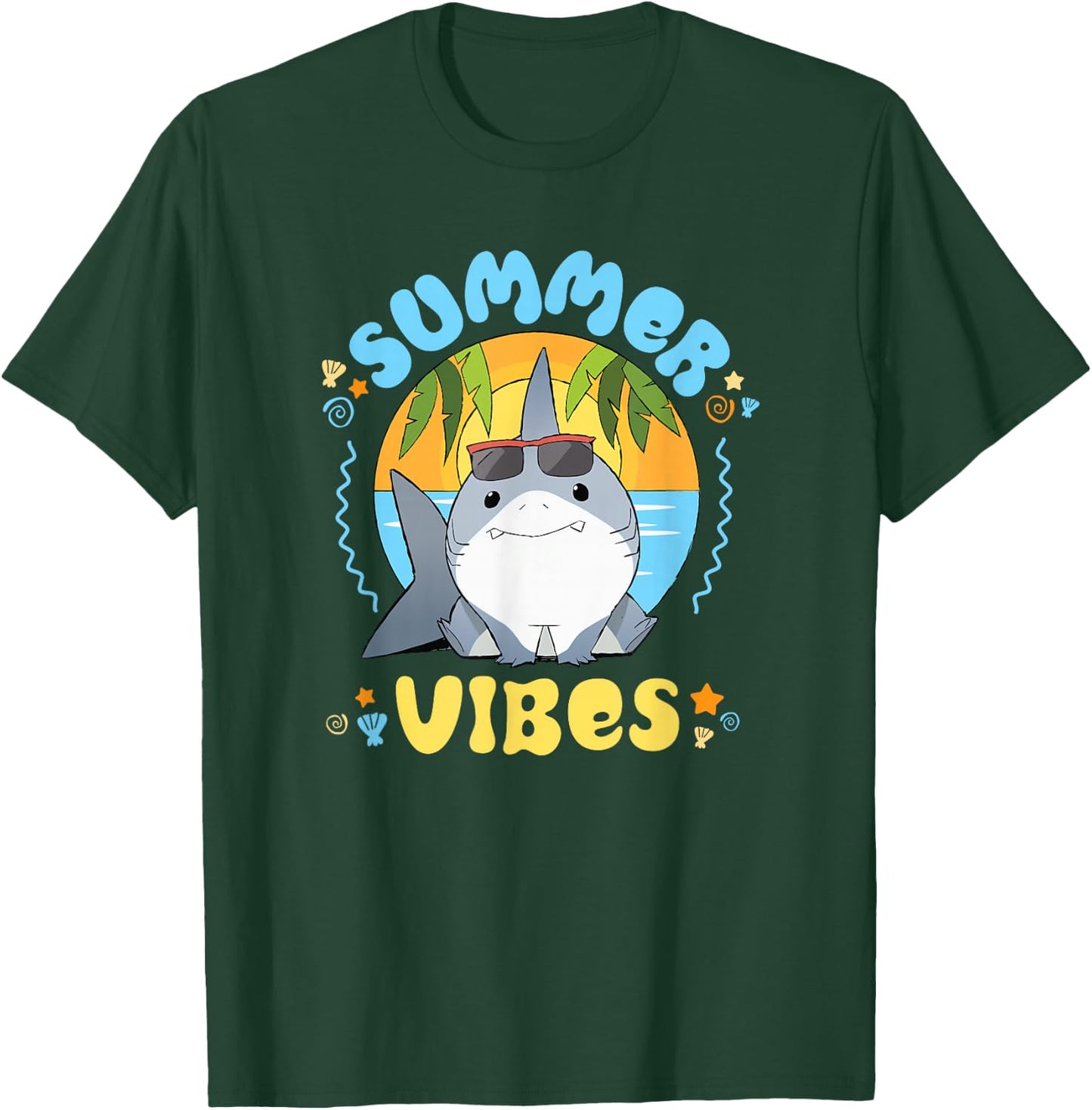 Marvel Jeff the Land Shark Summer Vibes Beach Vacation T-Shirt - T-Shirt | Forest