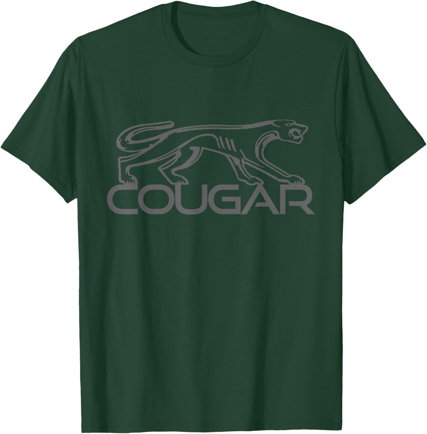 Cougar American Muscle Car Mountain Lion T-Shirt - T-Shirt | Forest