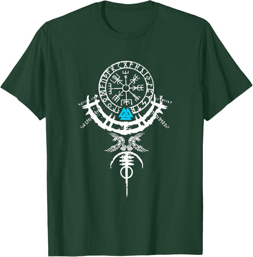 Wikinger Shirt Vikings Vegvisir Wikinger Valhalla Herren