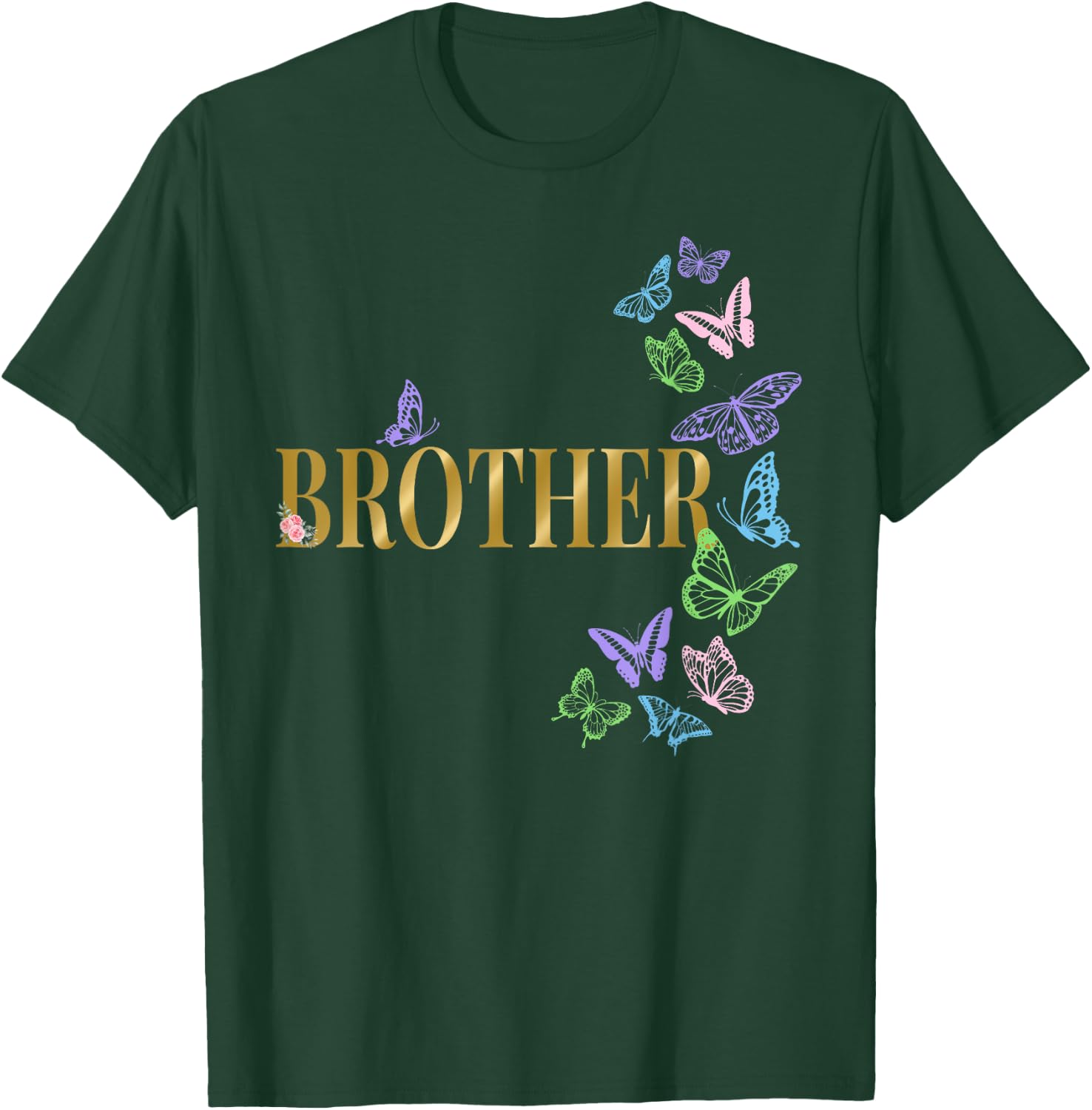 Brother of The Birthday Girl Butterfly Party Matching Family T-Shirt - T-Shirt | Forest