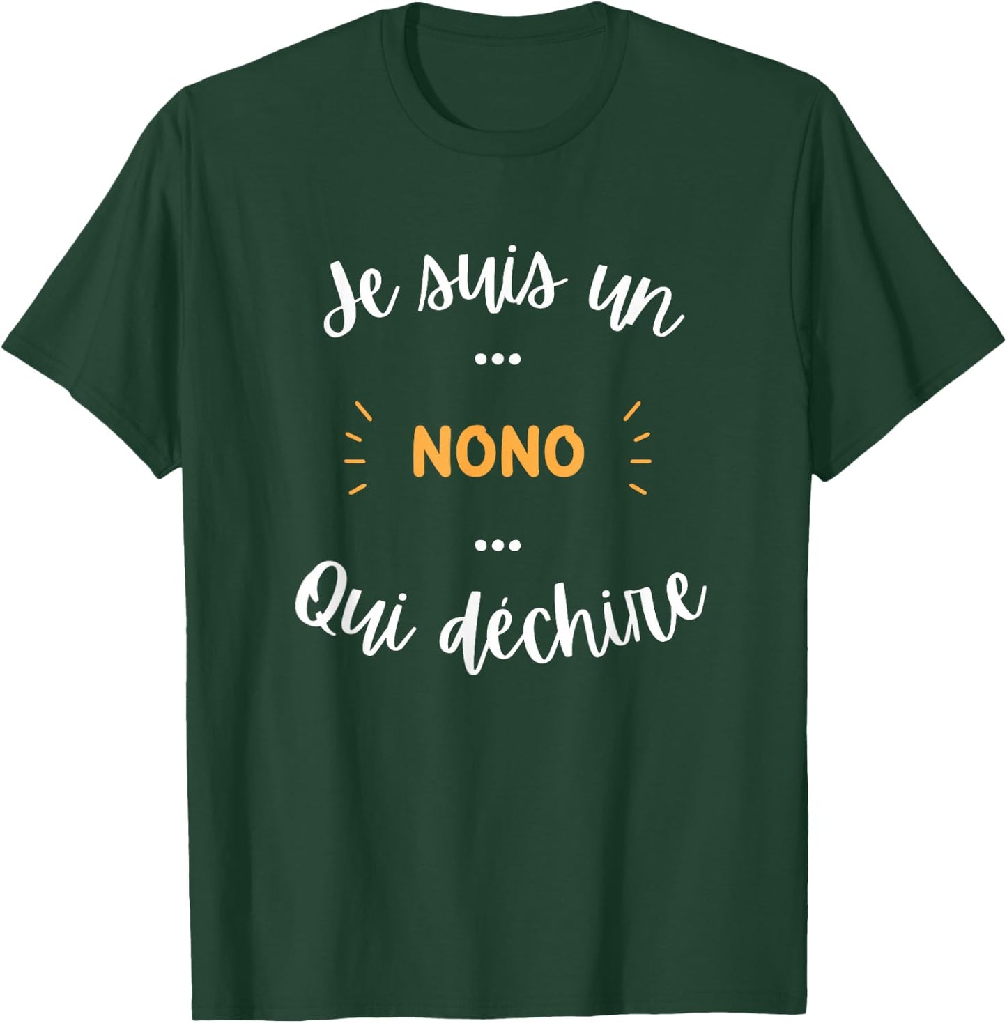 Name Nono qui déchire humour Nono , Black, S T-Shirt - T-Shirt | Forest