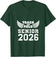 Class Of 2026 Track And Field Senior Graduation Graduate V-Neck T-Shirt - T-Shirt | Forest