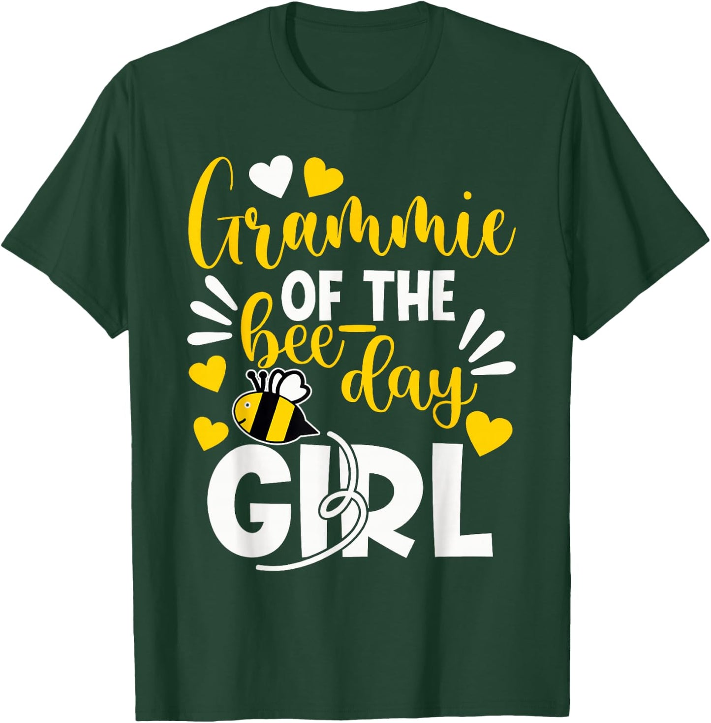 Grammie Of The Bee Day Girl Funny Bee Birthday Party T-Shirt - T-Shirt | Forest