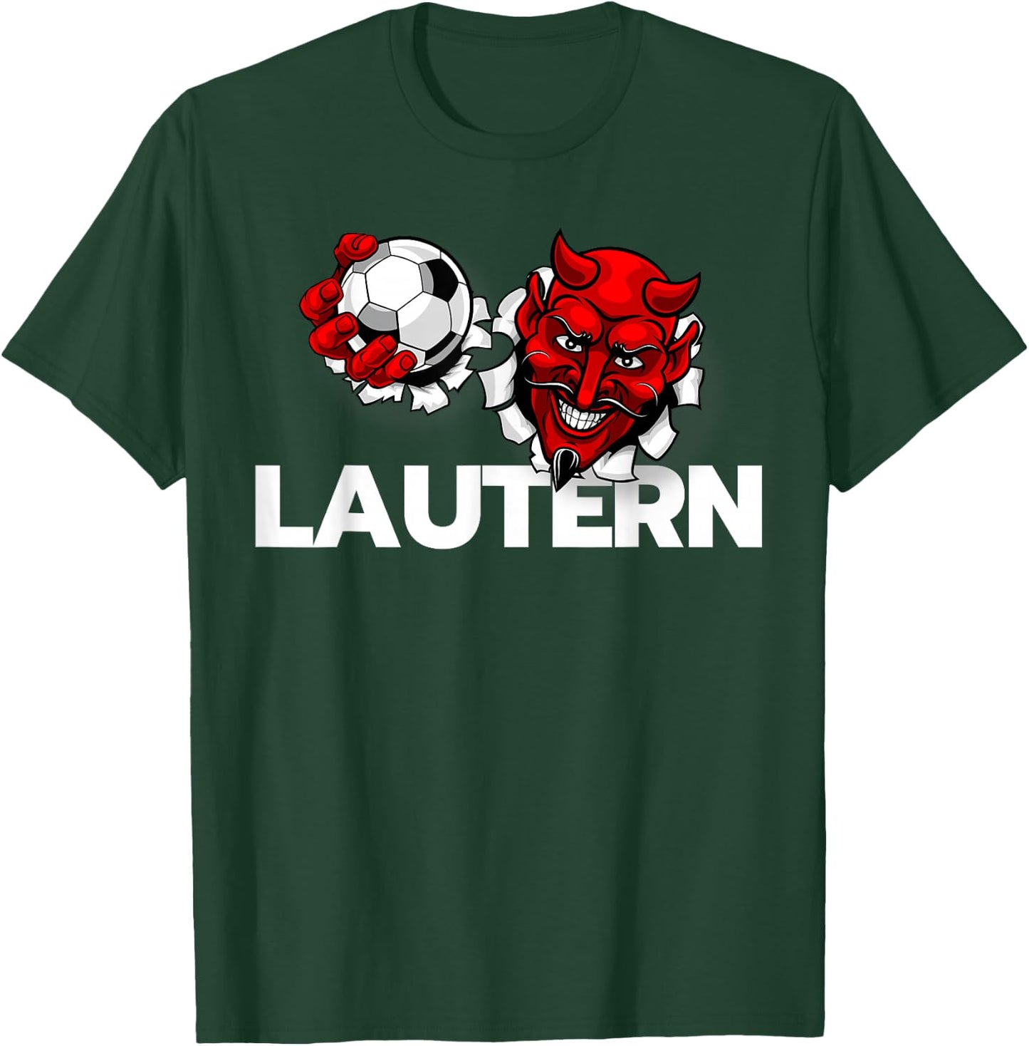 Football Lautern Verein Kaiserslautern Lautre Stadt Pfalz , black T-Shirt - T-Shirt | Forest
