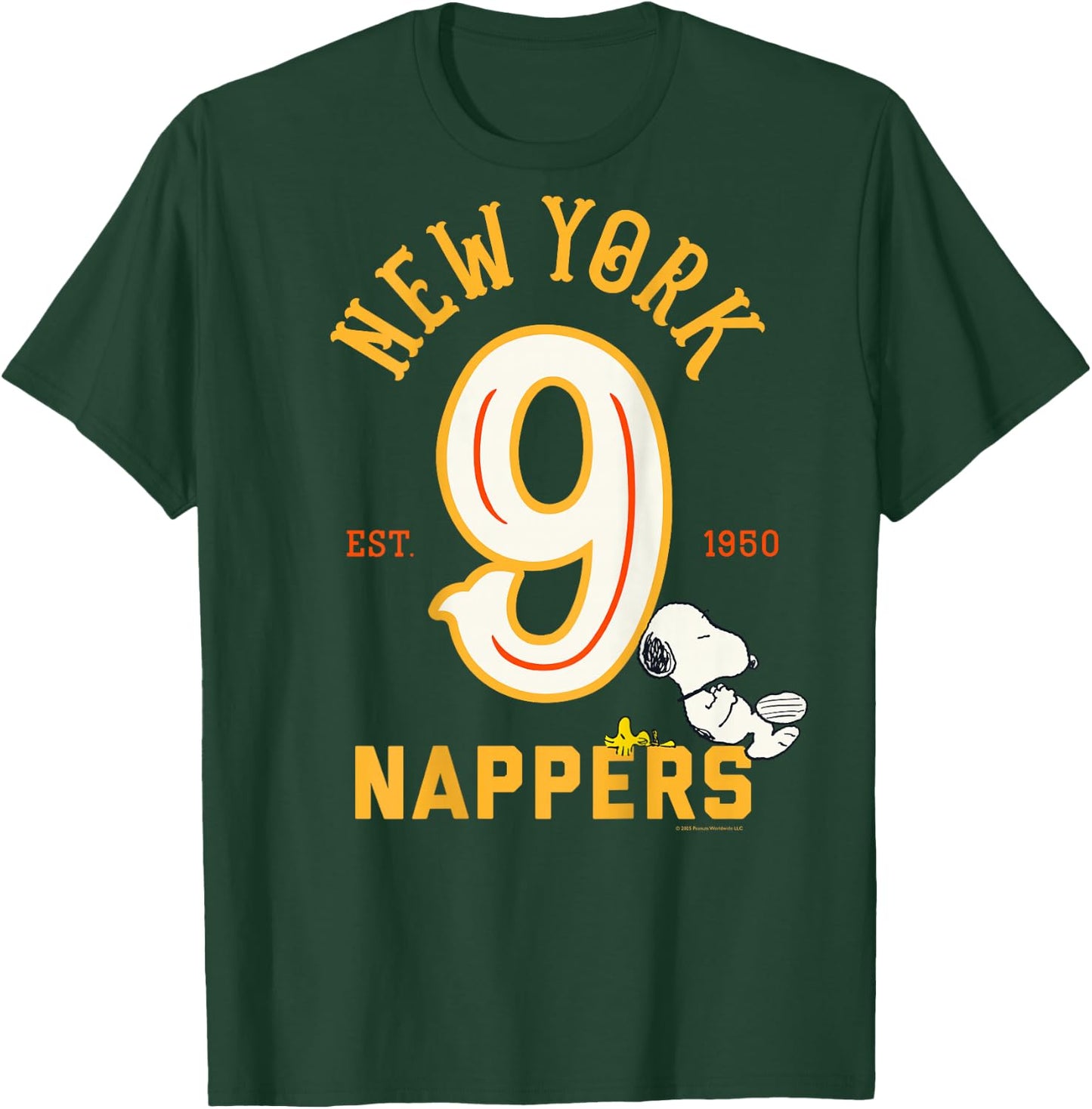 Peanuts - Backprint Snoopy New York Nappers T-Shirt - T-Shirt | Forest