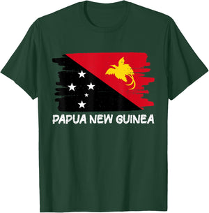 Papua New Guinea Flag T-Shirt - T-Shirt | Forest