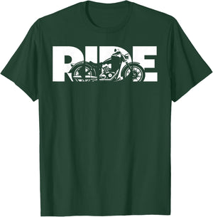 Ride Motorcycle Apparel, Motorcycle T-Shirt - T-Shirt | Forest