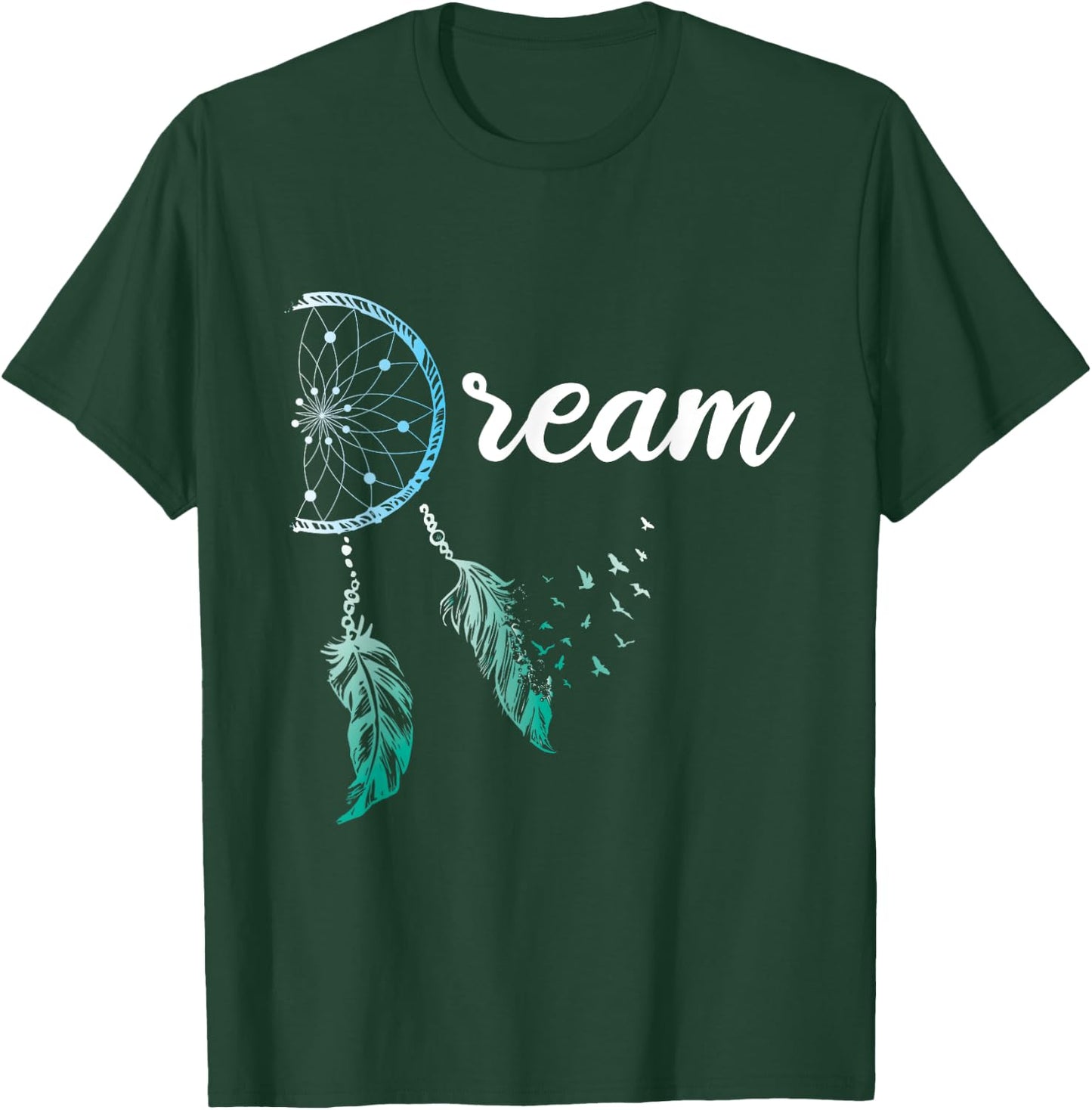 Indian Native American Dreamcatcher Boho Chic Dream Catcher T-Shirt - T-Shirt | Forest