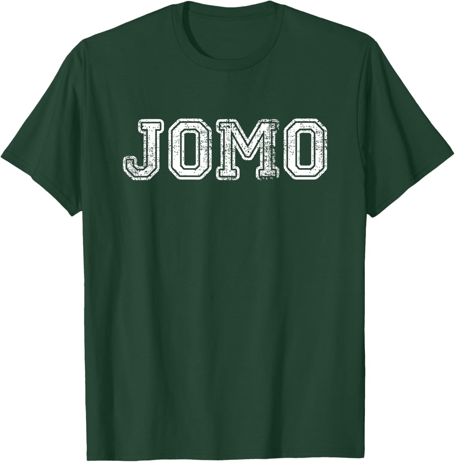 JOMO Vintage Retro College T-Shirt - T-Shirt | Forest