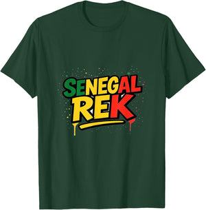 Senegal Rek Proud Senegalese Patriots Sunugal Wolof T-Shirt - T-Shirt | Forest