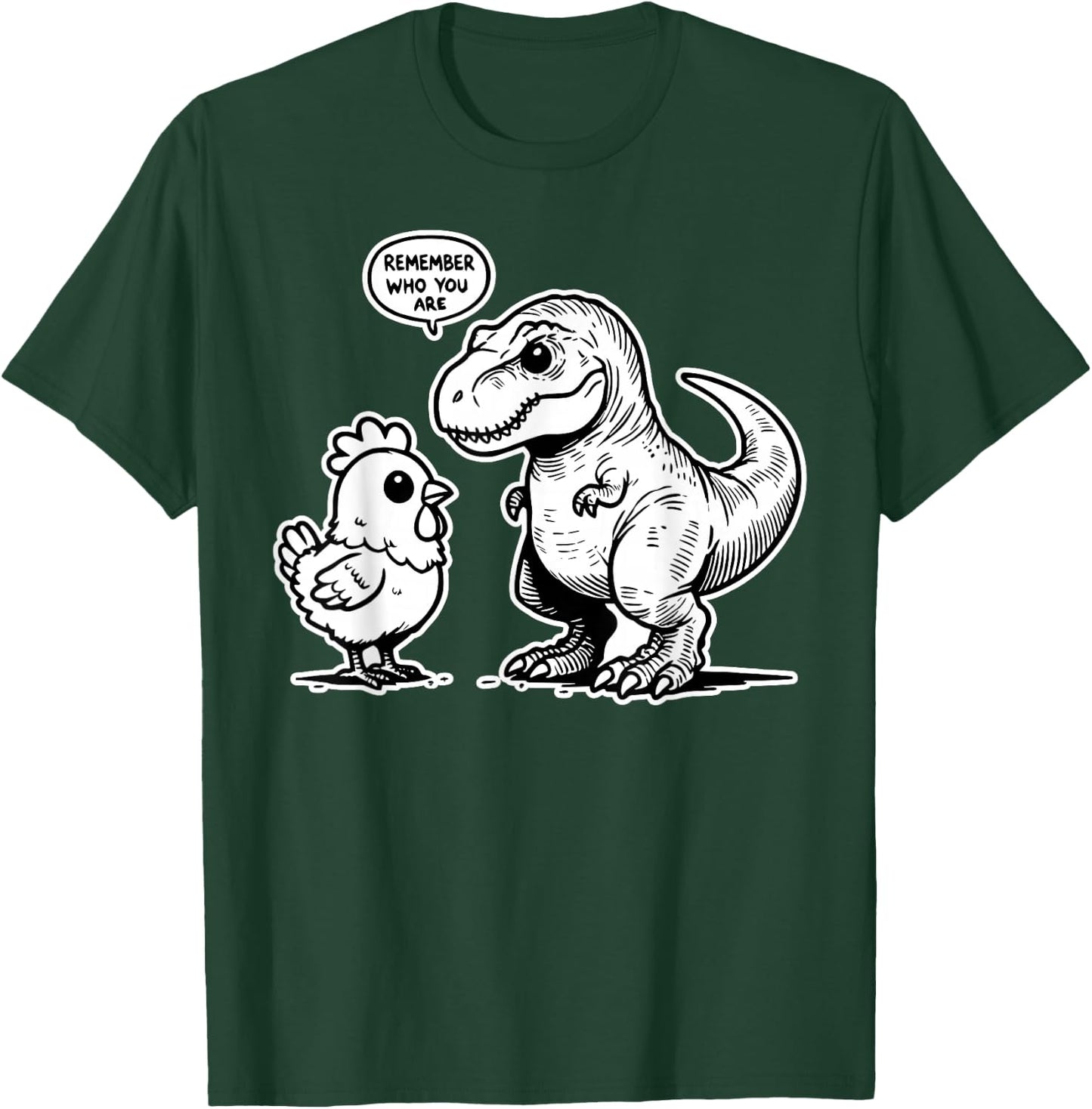 Funny Dinosaur Chicken Evolution Paleo Humor T-Shirt - T-Shirt | Forest