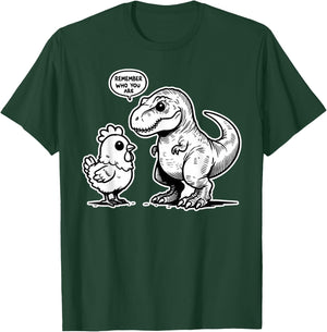Funny Dinosaur Chicken Evolution Paleo Humor T-Shirt - T-Shirt | Forest